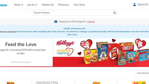 Albertsons Kellogg 'Feed the Love' Carousel Ad